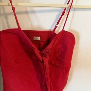 Brandy Melville Red Spaghetti Strap Top